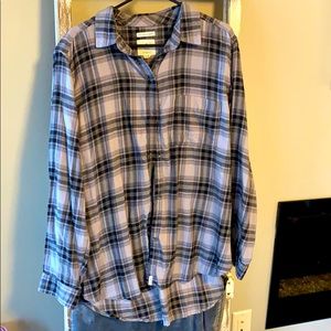 Ahh-mazingly soft boyfriend fit plaid from AE